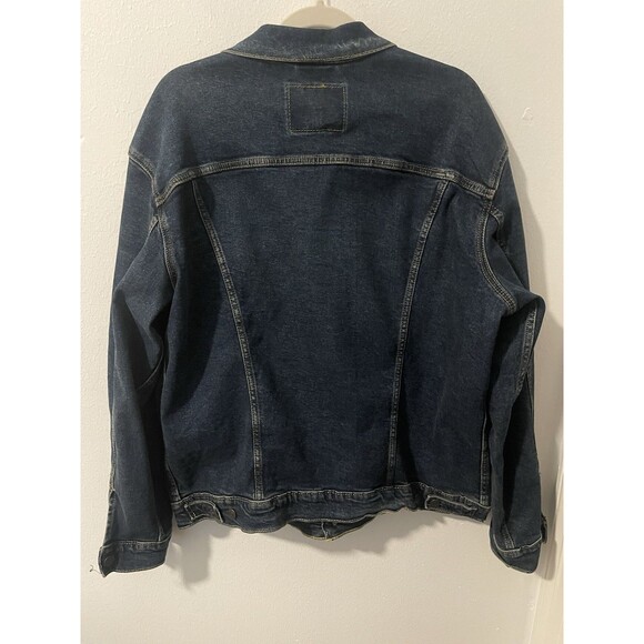 Levi's Strauss Denim Trucker Jean Jacket Men's Size XL WPL423 CA00342 Dark Wash - Picture 4 of 14
